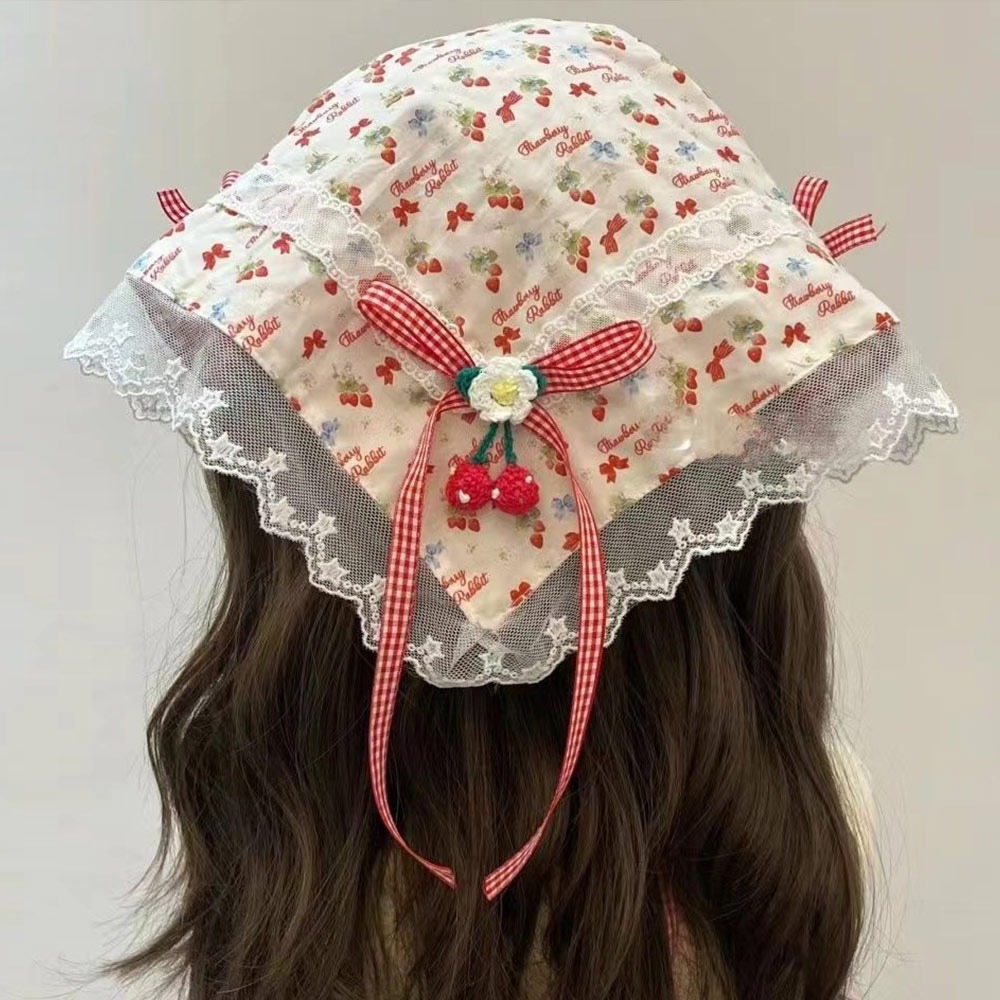 Women Accessories Photos - Multicolor Lace Butterfly Headband Floral Patern
