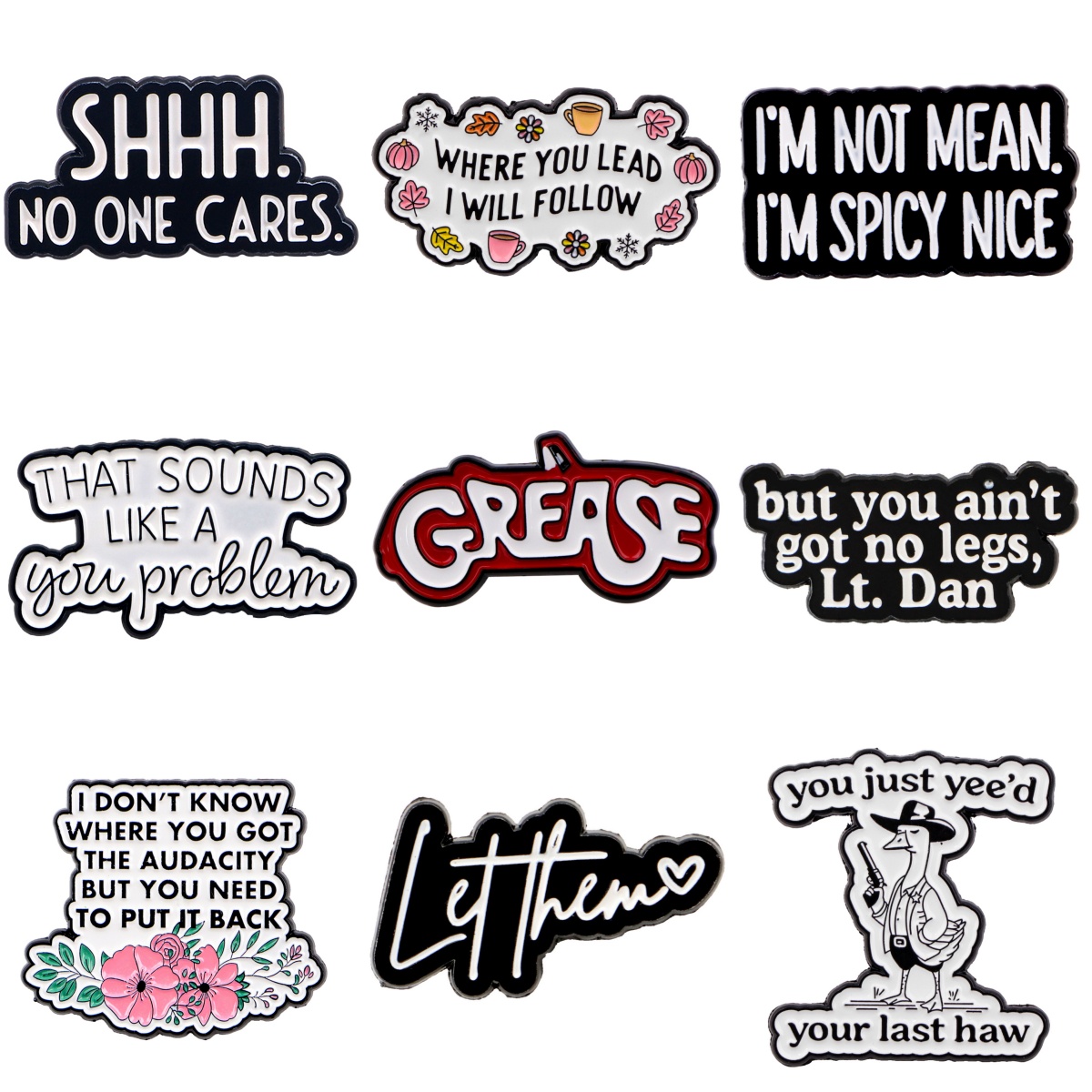 Women Accessories Quotes - I DON'T KNOW Brooches For Women
