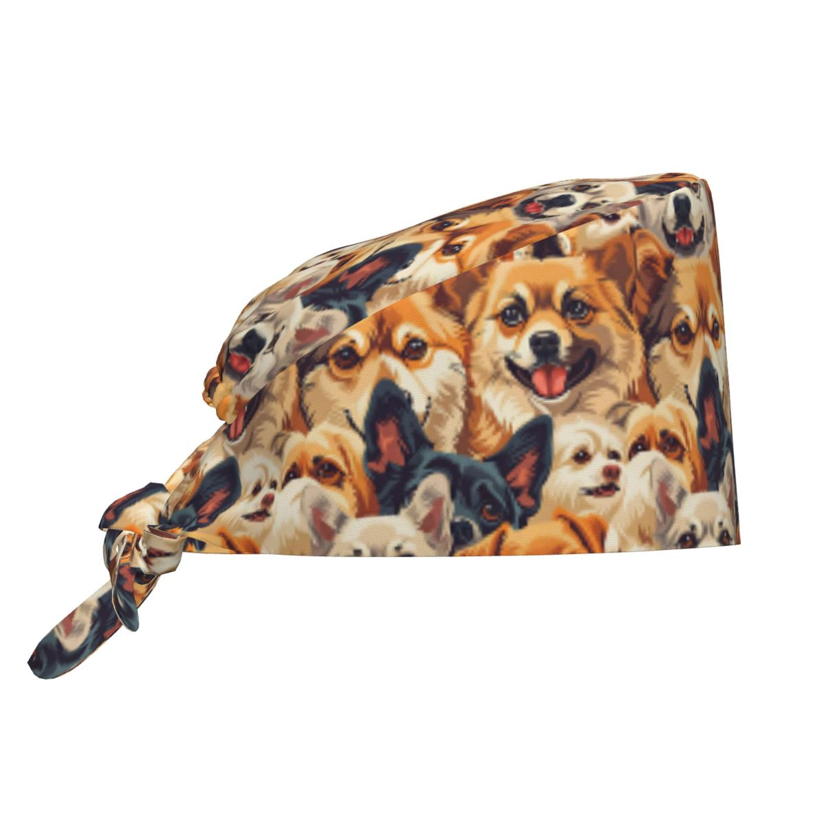 Women Accessories Vector - Nursing Hats Flat Vector Cute Chihuahua