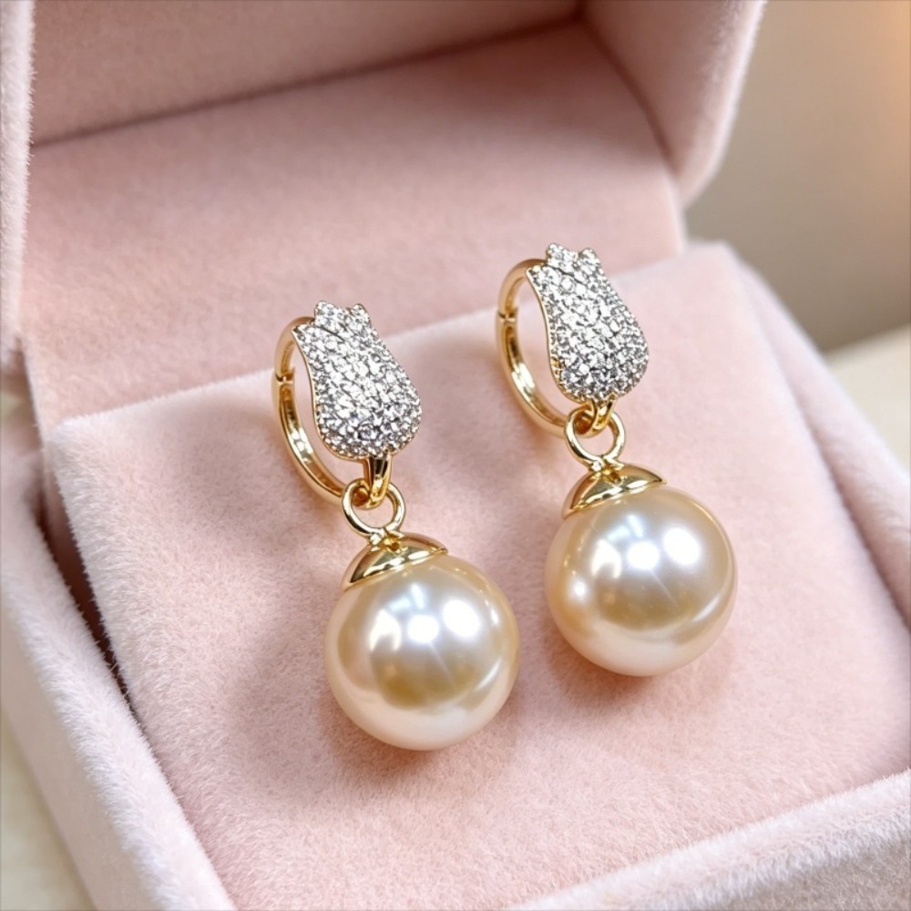 Women'S Affordable Accessories - 1 Pair of Light Luxury Tulip-Shaped