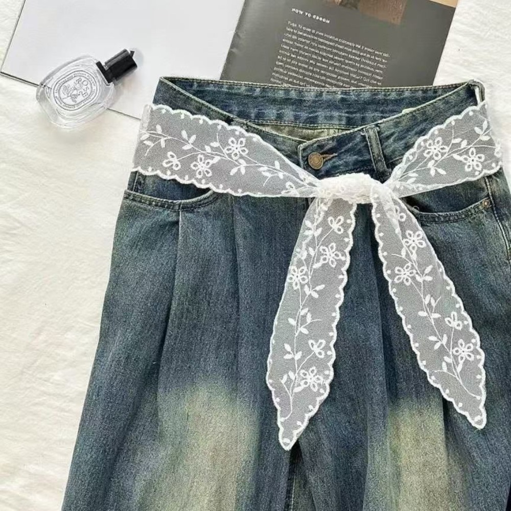 Woman Accessory - Sweet White Lace Belt for Women