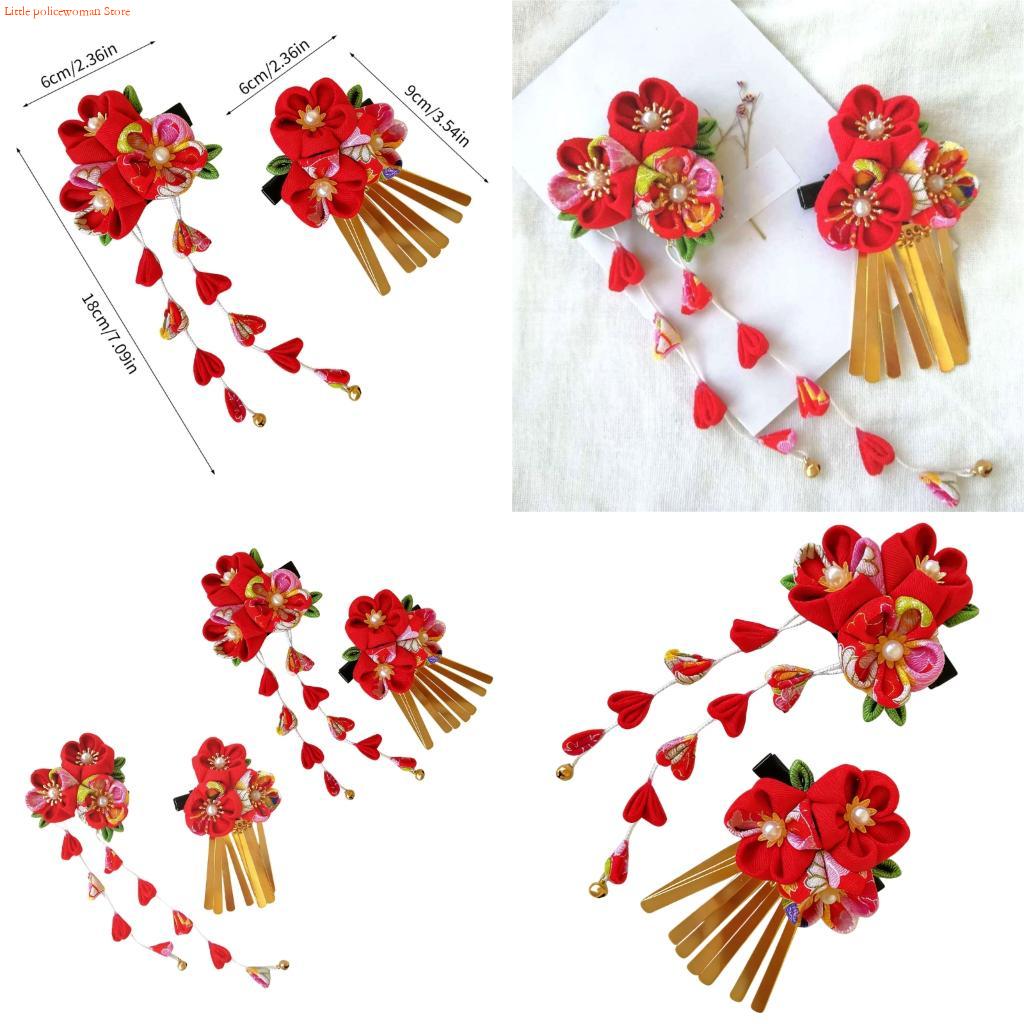 Women Accessories Description - F92D Comfortable Fabric Flower Hair Clip