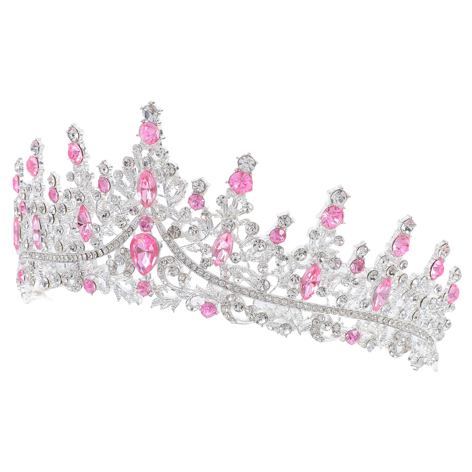 Women Accessories For Wedding - Rhinestone Crown Hairband Elegant Bridal Wedding