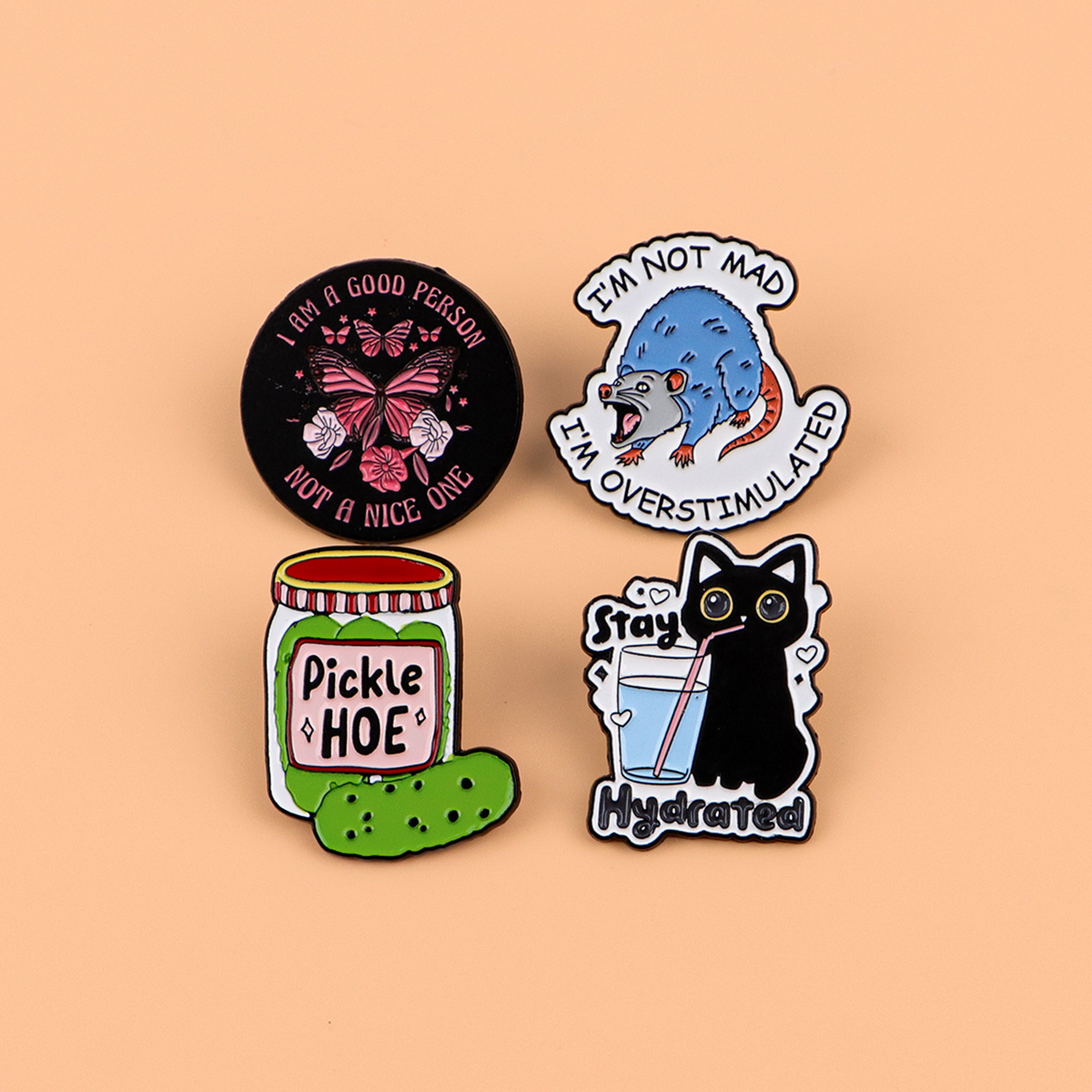 Quote Series Women Men Brooch  - Women Accessories Quotes ulasan dan harga