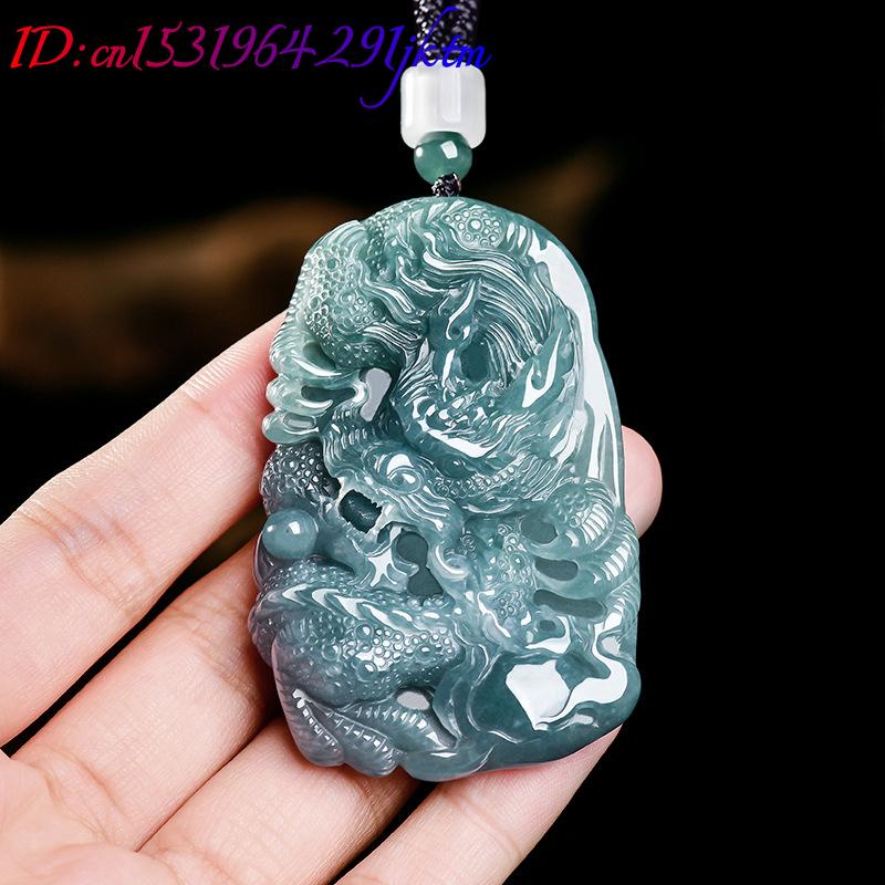 Natural Burmese Jadeite Dragon - Woman Accessory ulasan dan harga