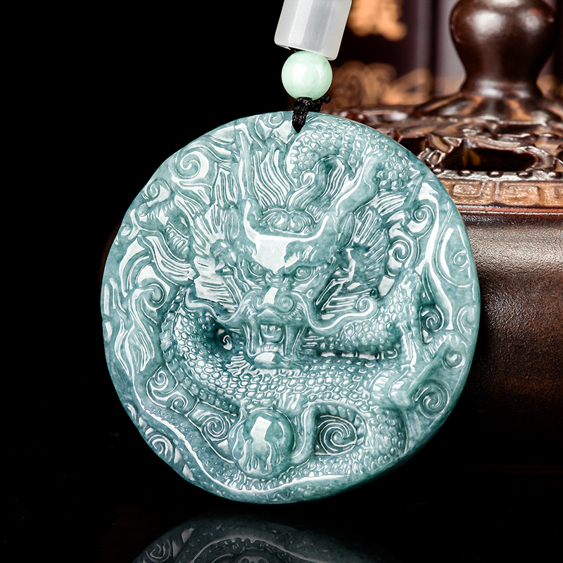 Burmese Jadeite Dragon Pendant - Woman Accessory ulasan dan harga