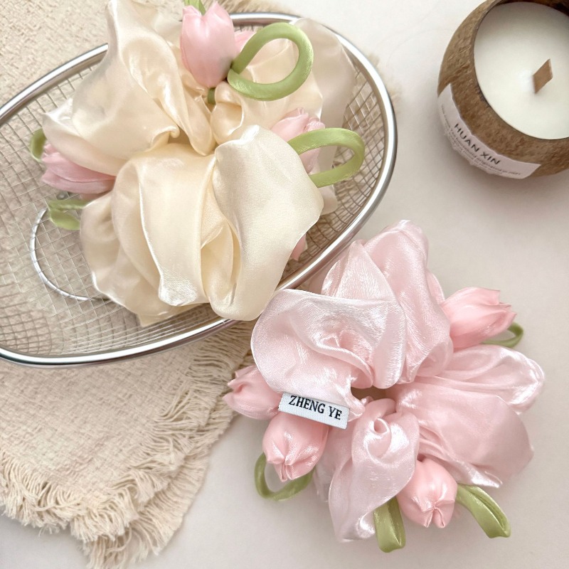 Korean Tulip Elastic Scrunchie - Women Accessories Photos ulasan dan harga