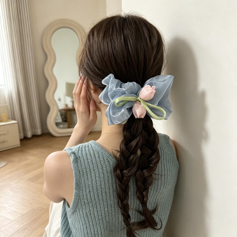 Korean Tulip Elastic Scrunchie - Women Accessories Photos ulasan dan harga