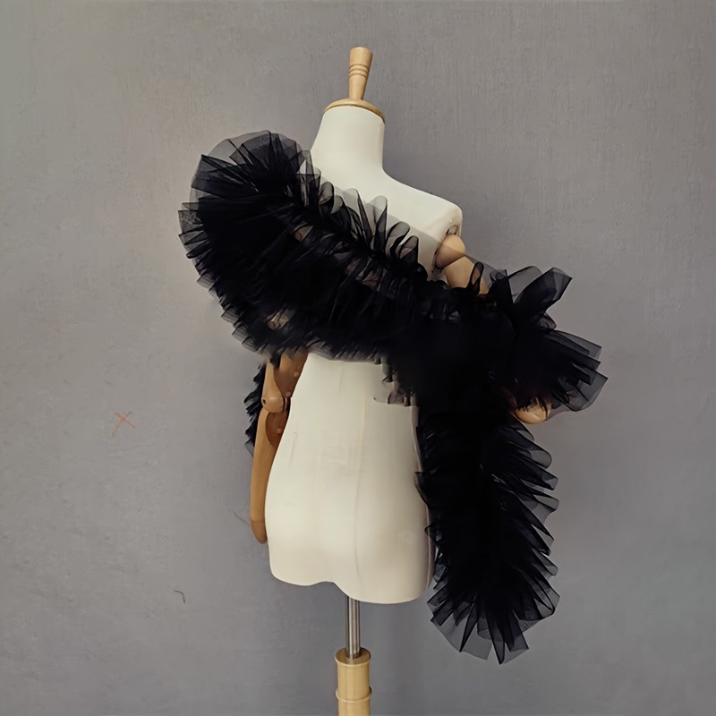 Black fluffy gauze shawl bride - Women Accessories Photos ulasan dan harga