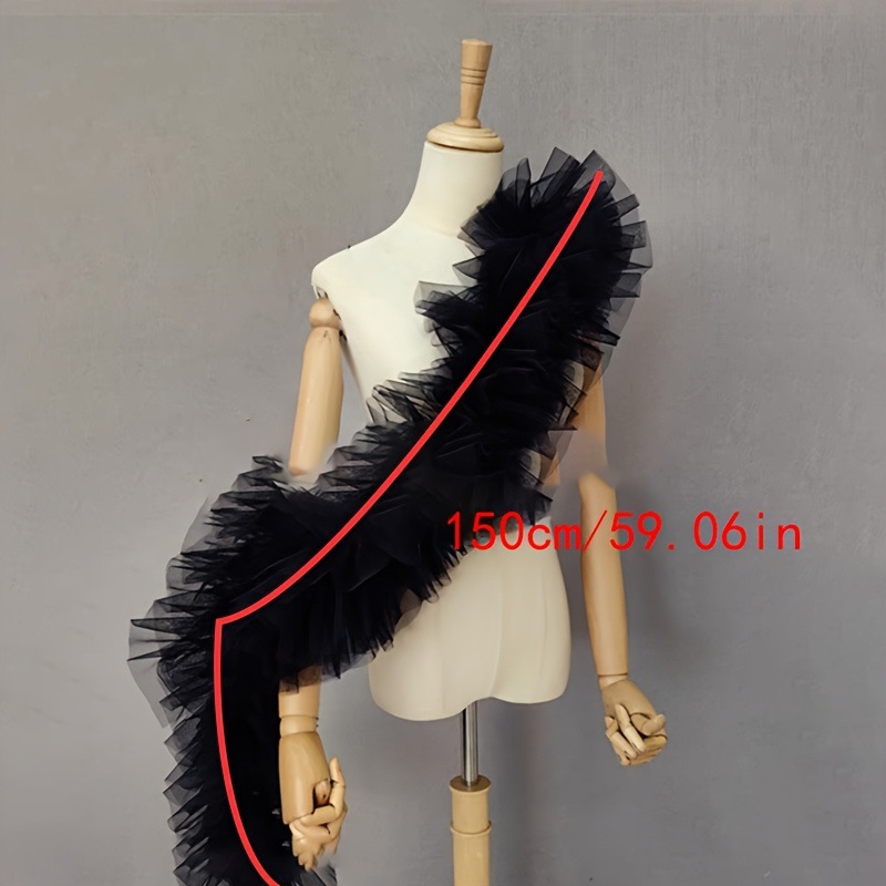 Black fluffy gauze shawl bride - Women Accessories Photos ulasan dan harga