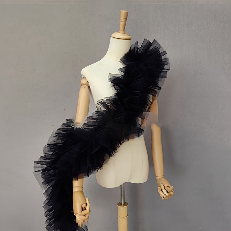 Black fluffy gauze shawl bride - Women Accessories Photos ulasan dan harga