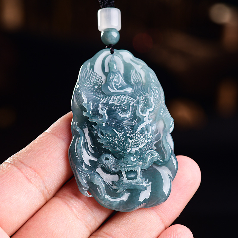 Natural Burmese Jadeite Dragon - Woman Accessory ulasan dan harga
