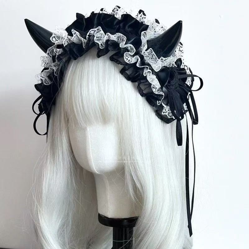 Japanese Gothic Lace Bow Headb - Women Accessories Photos ulasan dan harga
