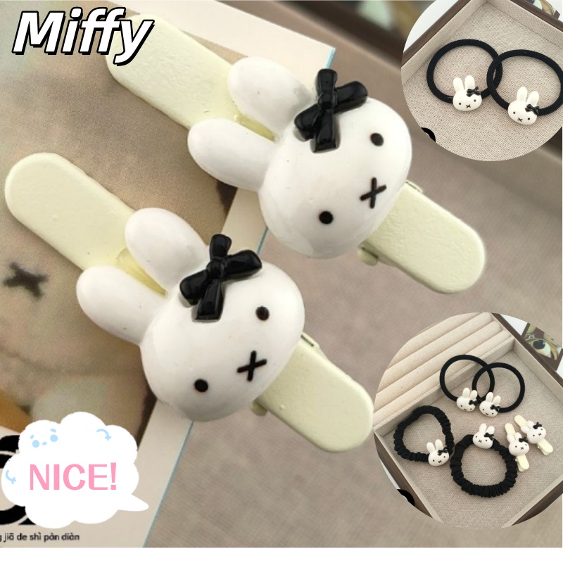 Cute Miffy Bunny Bow Hair Tie, - Women'S Accessories List ulasan dan harga
