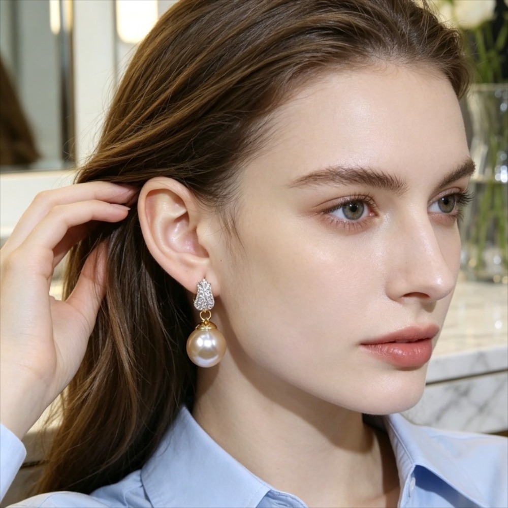 1 Pair of Light Luxury Tulip-S - Women'S Affordable Accessories ulasan dan harga
