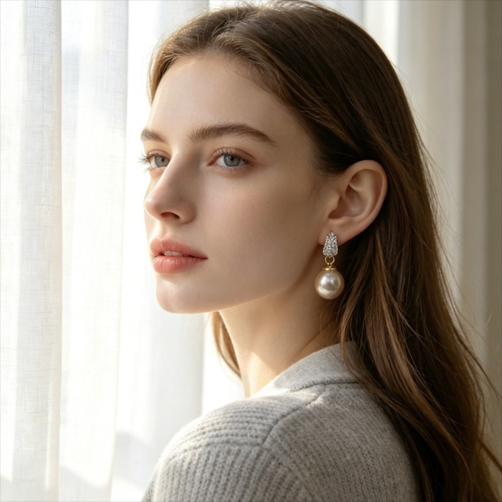 1 Pair of Light Luxury Tulip-S - Women'S Affordable Accessories ulasan dan harga