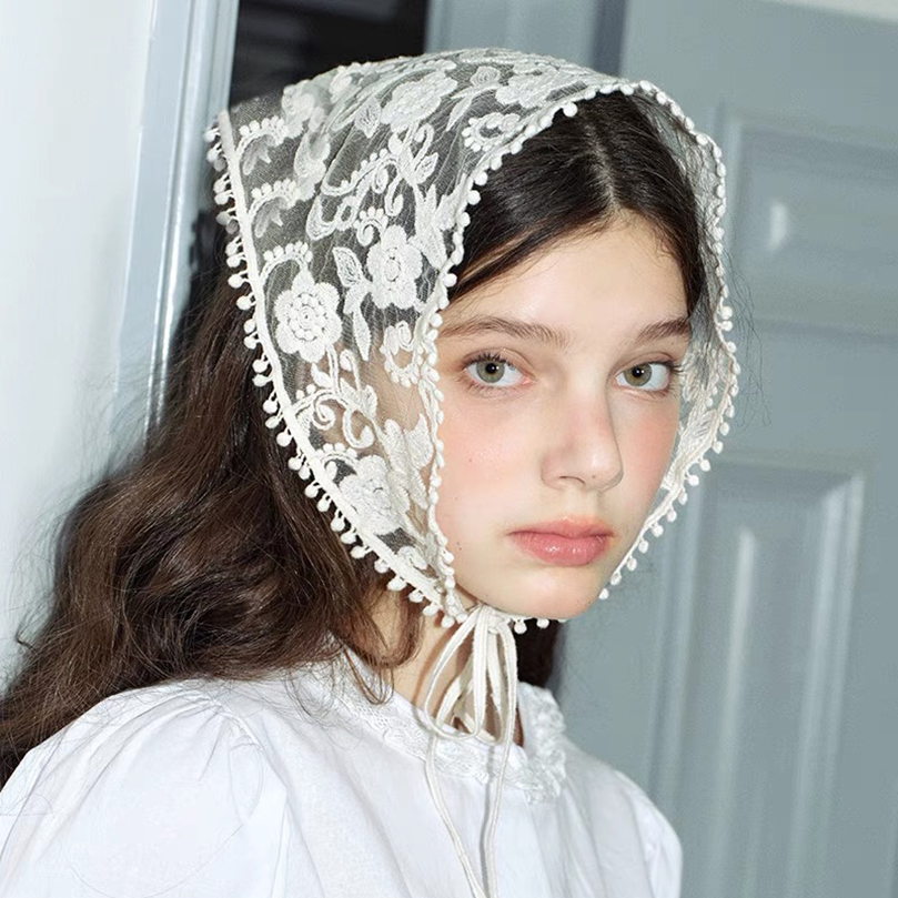 White Woven Floral Lace Hair S - Women Accessories Photos ulasan dan harga
