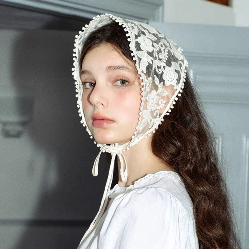 White Woven Floral Lace Hair S - Women Accessories Photos ulasan dan harga