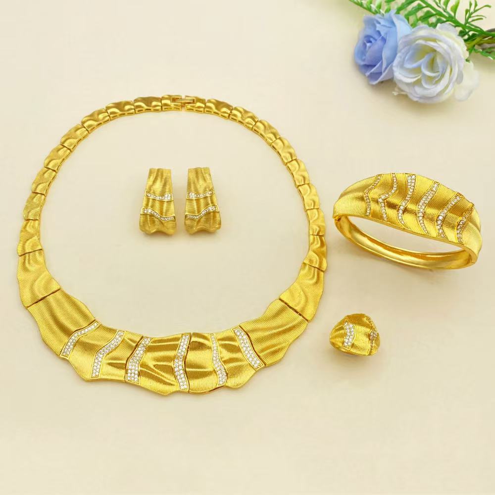JRH UAE Saudi Style Gold Plate - Women Accessories Uae ulasan dan harga