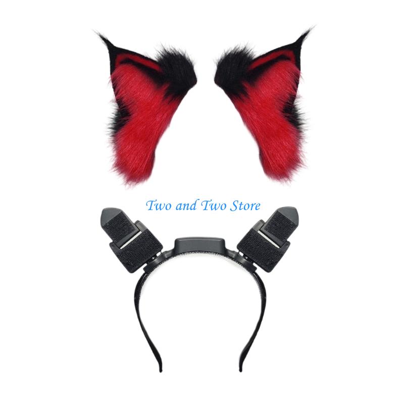 HX6F Lovely Plush Animated Ear - Women Accessories Description ulasan dan harga