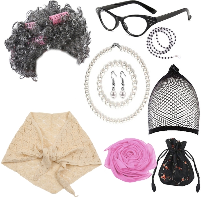 49MC Old Lady Cosplay Costume  - Women Accessories Description ulasan dan harga
