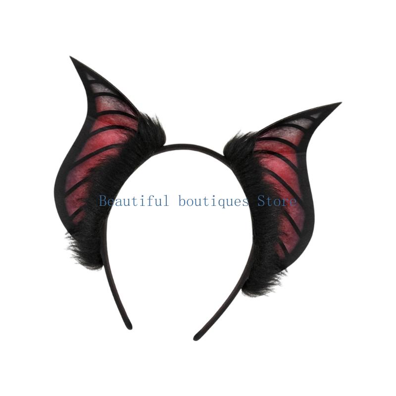 U4LF Furry Plush Bat Ear Headb - Women Accessories Description ulasan dan harga