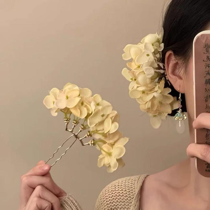 1pc Pastoral Purple Yellow Flo - Women Accessories Photos ulasan dan harga