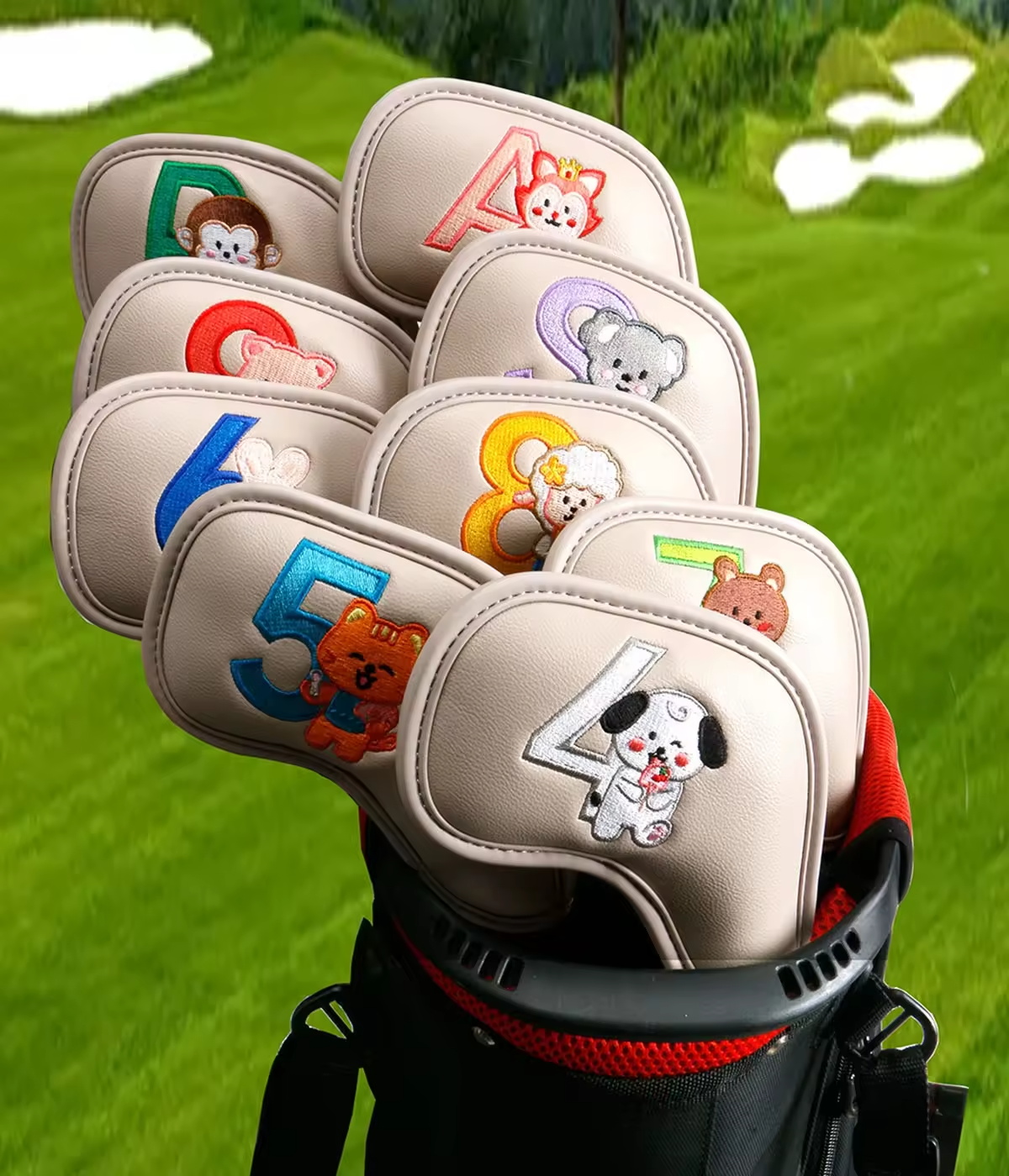 9Pcs Cute Cartoon Animal Golf  - Women'S Golf Accessories ulasan dan harga