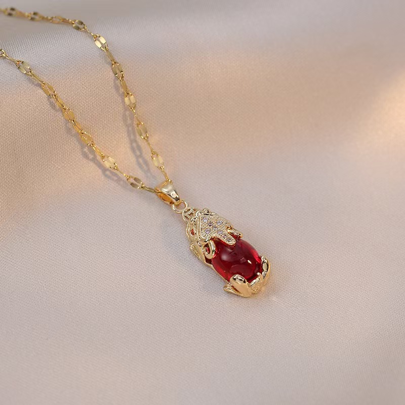 2025 trend Pixiu retro red Wom - Women'S Affordable Accessories ulasan dan harga