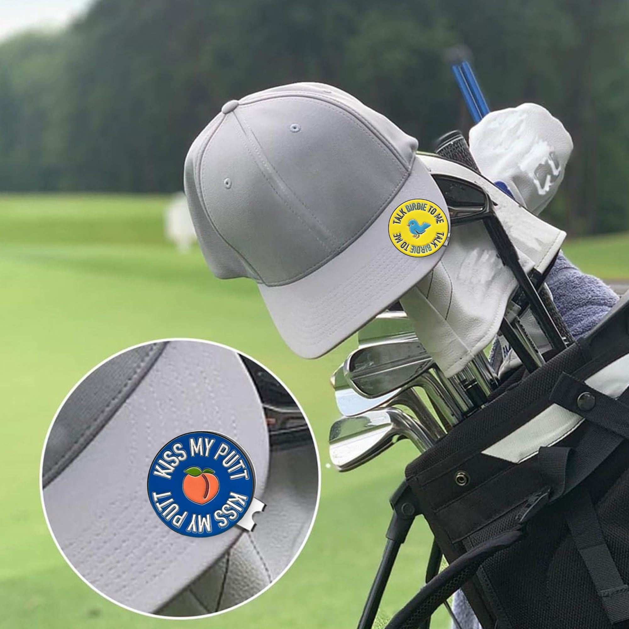 2 counts golf markers Talk Bir - Women'S Golf Accessories ulasan dan harga