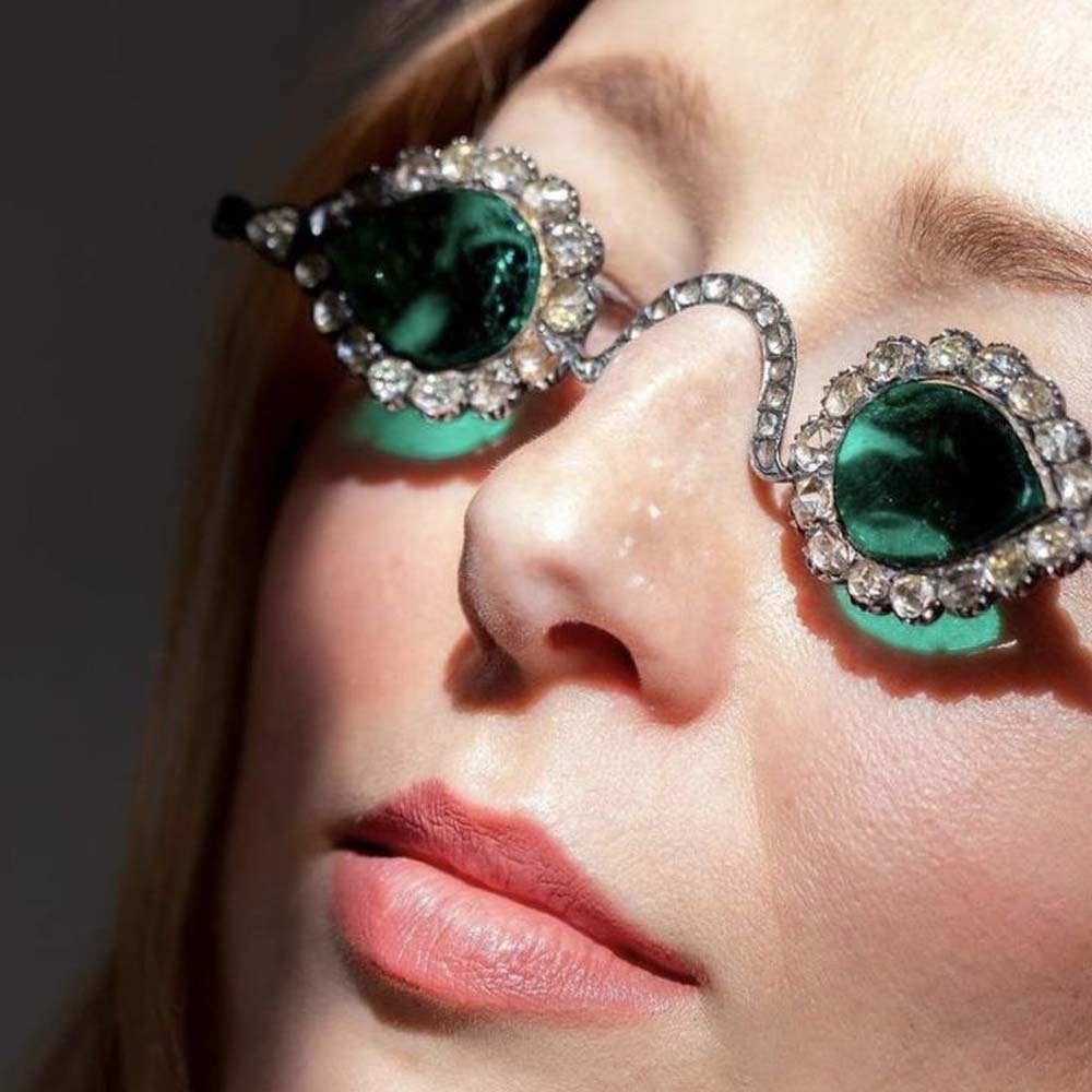 Stonefans Green Water Drop Sun - Women Accessories Photos ulasan dan harga