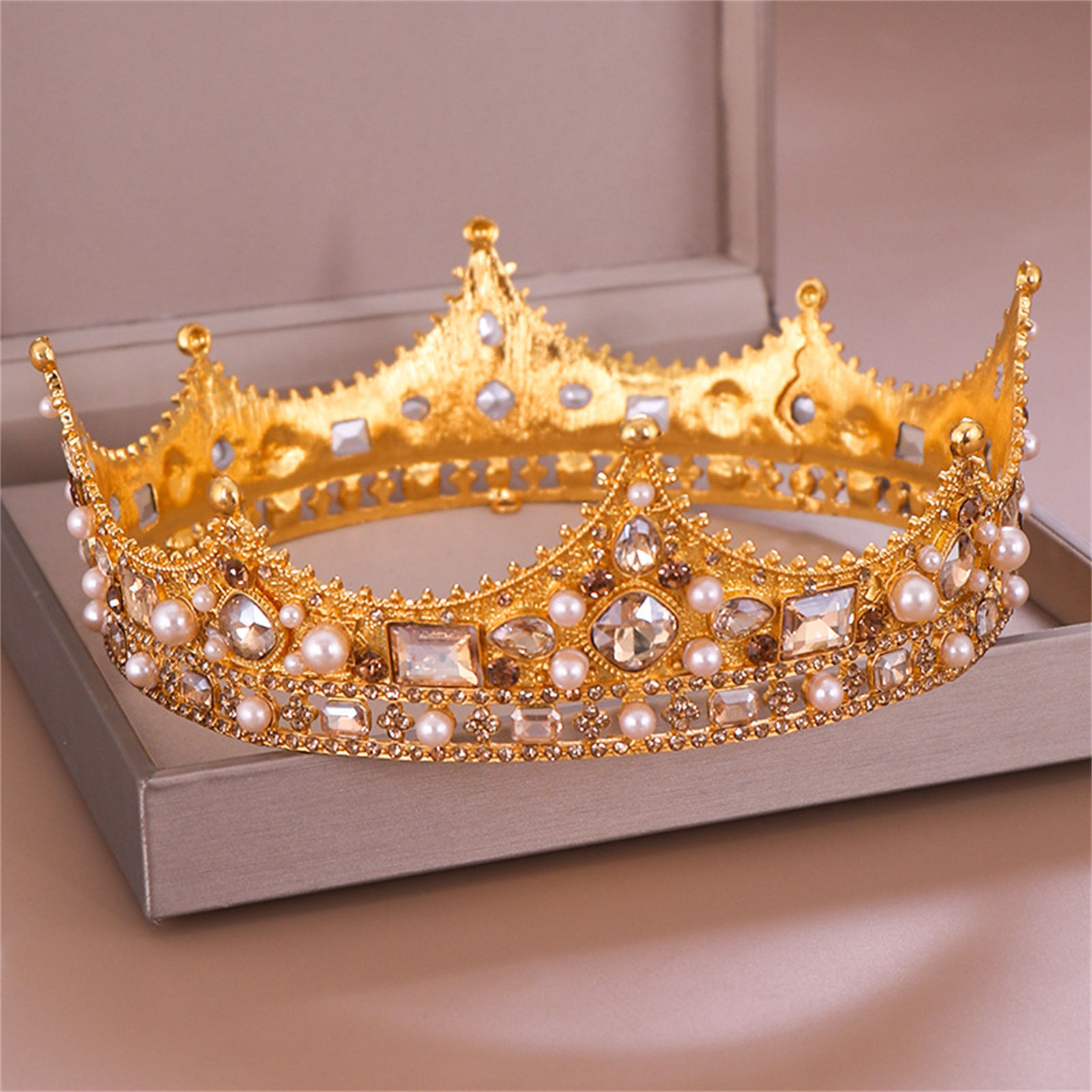 Bridal Crown Rhinestone Tiara  - Women Accessories For Wedding ulasan dan harga