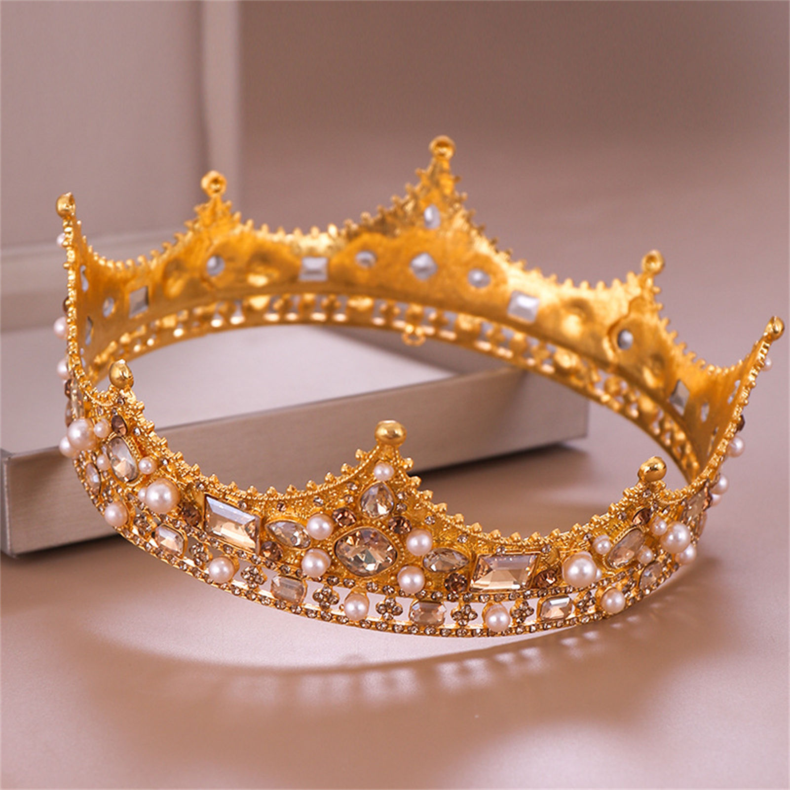 Bridal Crown Rhinestone Tiara  - Women Accessories For Wedding ulasan dan harga